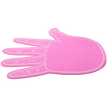 giant foam hand pink finger pompom für sport spiele schulfeiern