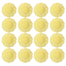 100Stk 3,5 Zoll Ölabsorbierende Spitze Doilies Für Kuchenboxen