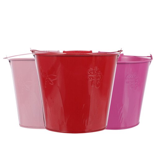 3er-set metall-eimer, mini-eimer, tischdeko, party-favor, kinder-eimer