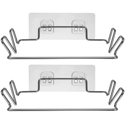 2 müllbeutelhalter mit haken und ablagefächern