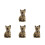 4er-set messing katzen figur mini statue retro kätzchen 4