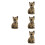 4er-set messing katzen figur mini statue retro kätzchen 9