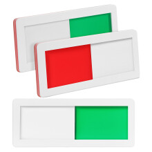 3er-pack besetzt/freie-schild, selbstklebend, für tür, büro, wc, hotel