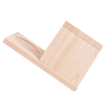 dreieckiger buchhalter aus holz, halter für und
