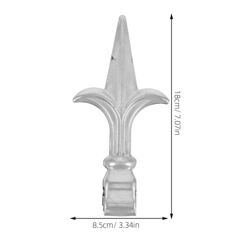 fence finials : verzinkte eisen-abdeckungen als pfostenkappen 1