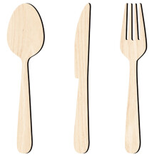 1 set holz küchenutensilien schild wanddeko rustikale ausstanzung