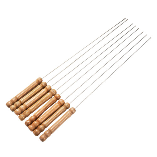 24 . brochetas . con mango resistente al para bbq