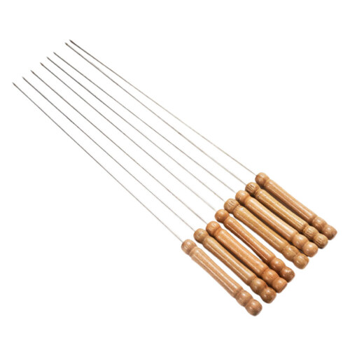 24 . brochetas . con mango resistente al para bbq 1