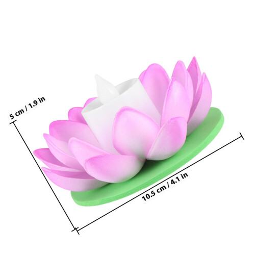 7 . led 11,5 cm vela para piscina fiesta 2
