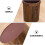 retro trash bucket with wood grain design, creative 1pc can 11
