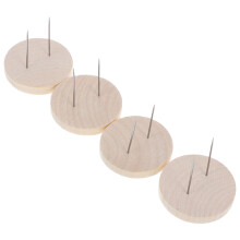 4 Sets Wooden Doll Display Stand With Crochet Holder And Double Needle