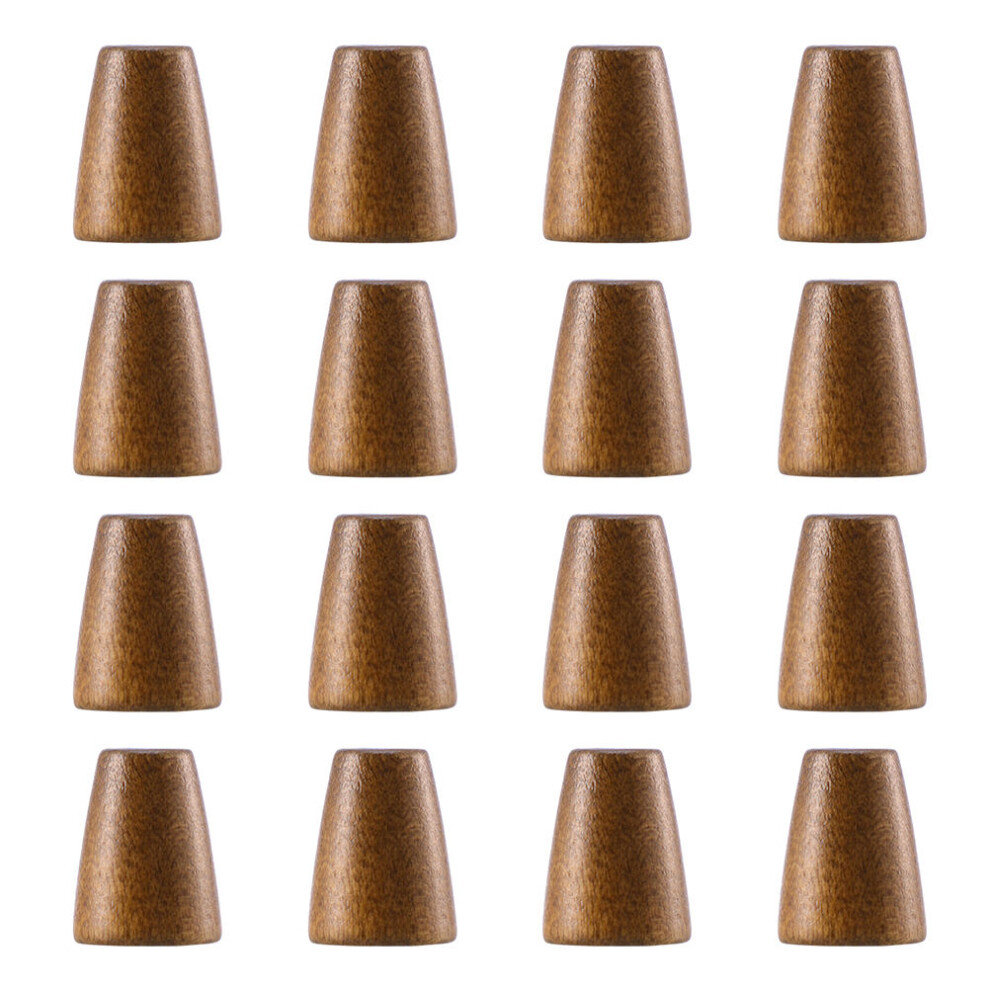 100Pcs Wooden Drawstring Cord Locks With Bell Buckles Slide Fasteners 3322122764583