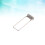 30pcs 50.9mm LED panel light spring clips for ceiling lamp tube silver 8