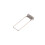 30pcs 50.9mm LED panel light spring clips for ceiling lamp tube silver 4