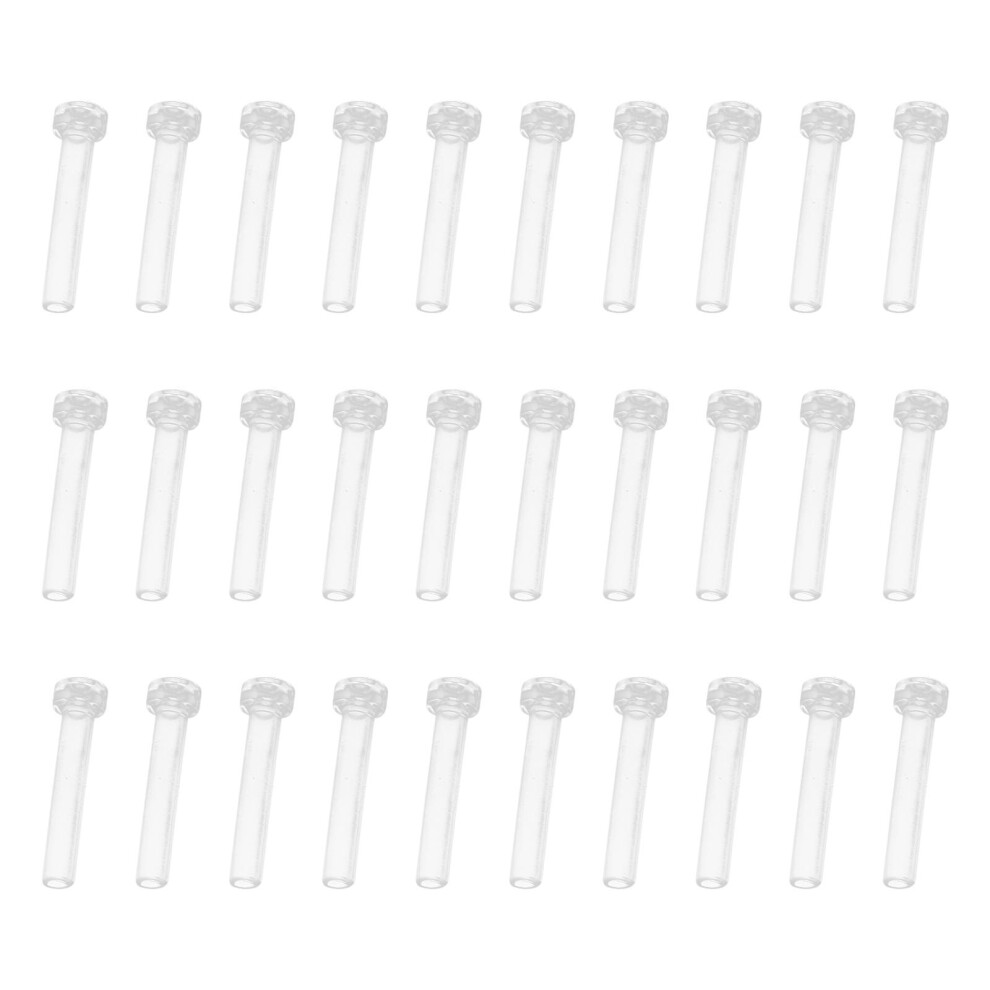Inoomp 30Pcs Earrings Needle Sleeve Stud Tube Ear Jewelry Set
