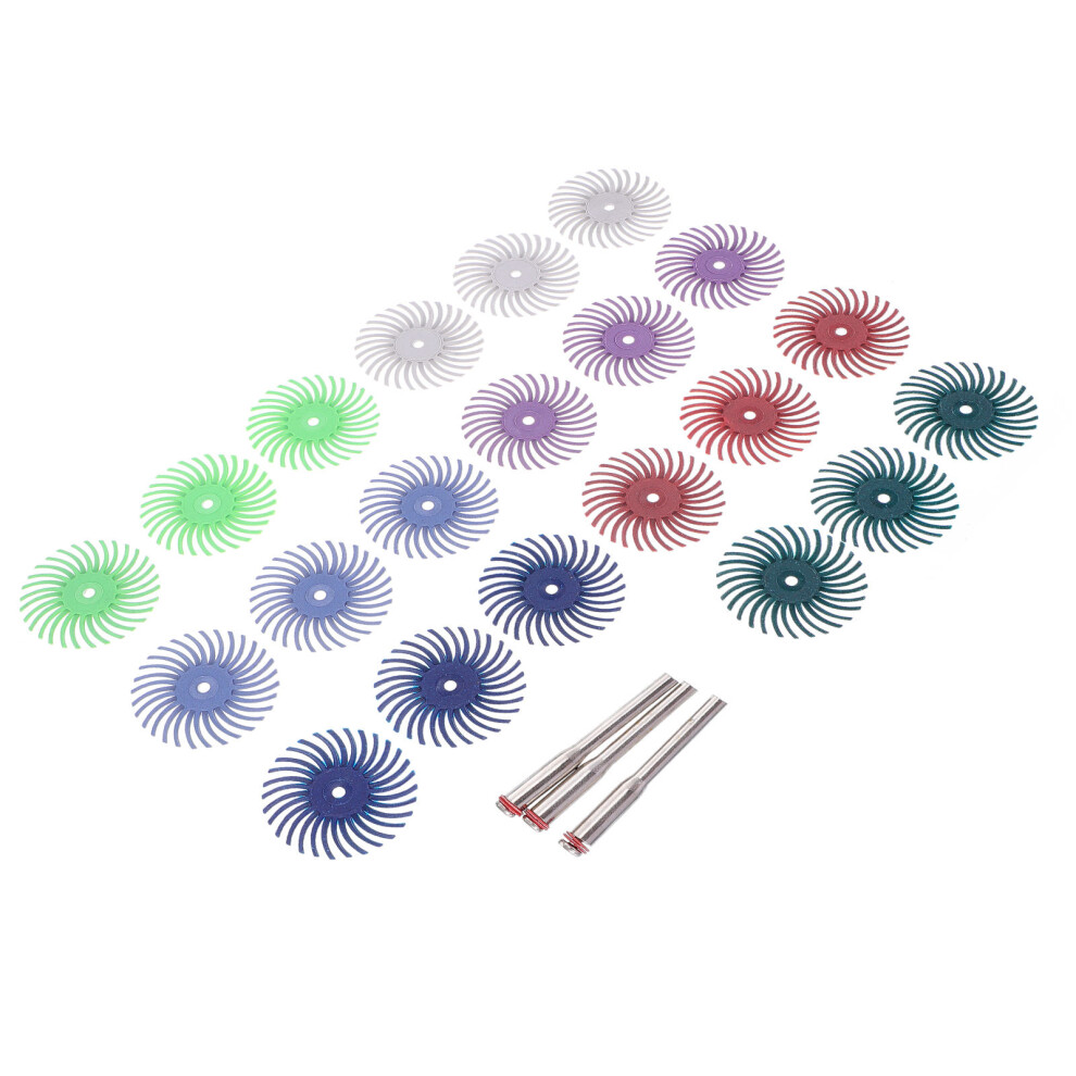 24Pcs Radial Bristle Disc Abrasive Brush For Polishing Rotary Tools 3322244304377