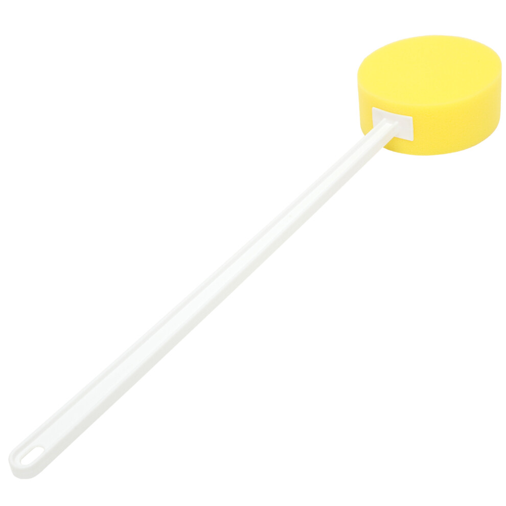 Inoomp Yellow Round Back Bath Sponge For Shower Use 1Pack