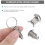 2pcs stainless steel screw plunger split position 10