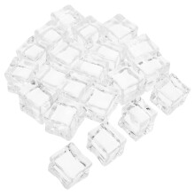 100pcs 1-Inch Fake Ice Cubes Plastic Crushed Ice for Photo Props
