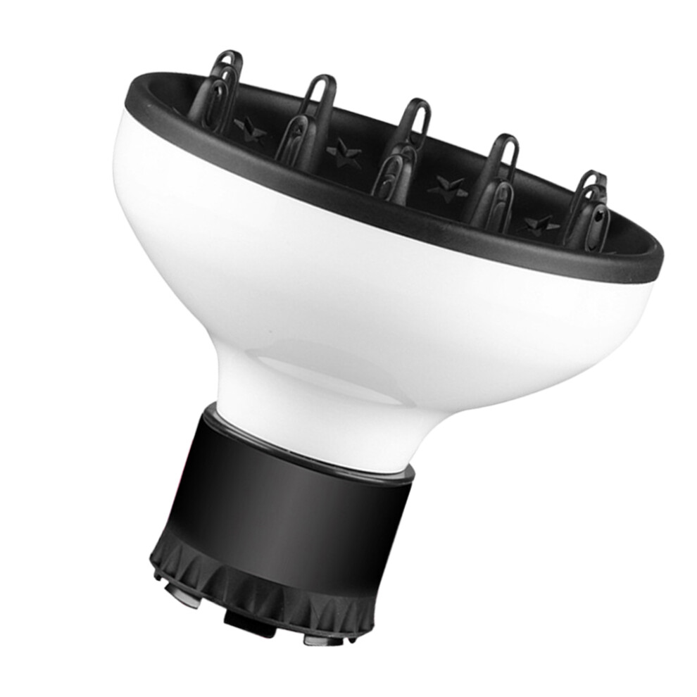 Villcase Hair Dryer Nozzle Universal Diffuser For Home Salon Use White