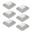 Worgeous  6 Pcs Post Cap Lights Solar Powered Railing Sealing 9