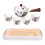 portable ceramic tea set with bag including teapot and cups 4