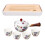 portable ceramic tea set with bag including teapot and cups 5