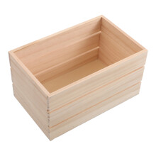 Wooden Crate 12.5X9Cm Storage Box For Toys Books And Dried Flowers