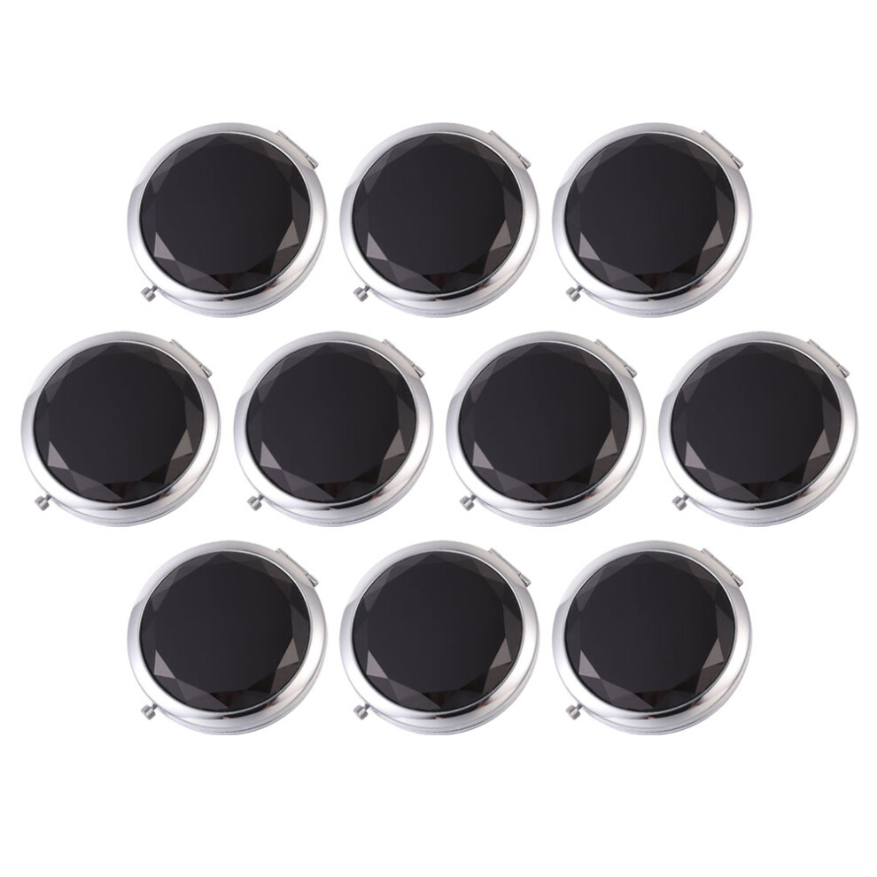 Villcase 10Pcs Portable Compact Cosmetic Mirror For Travel Purse Makeup