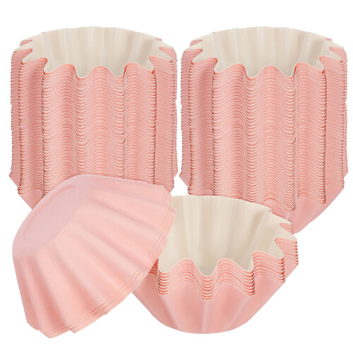100pcs cupcake liners paper baking cups wave muffin wedding wrappers