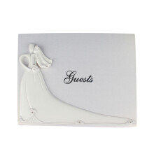 1pc Retro Bride and Bridegroom Linen Guestbook Wedding Gift