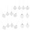 32 Pcs Clear Fillable Ornaments Christmas Tree Baubles 3