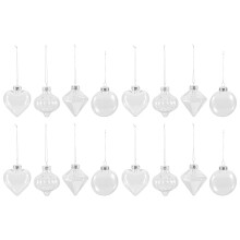 32 Pcs Clear Fillable Ornaments Christmas Tree Baubles