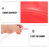 Durable Plastic Bucket Portable Cleaning Bucket Red 2pcs 7