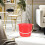 Durable Plastic Bucket Portable Cleaning Bucket Red 2pcs 3