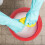 Durable Plastic Bucket Portable Cleaning Bucket Red 2pcs 5