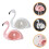 2pcs wall mounted mirror toothbrush holder bathroom stand 5