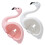 2pcs wall mounted mirror toothbrush holder bathroom stand 8