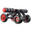 muscle wheel four wheels auto return silent roller knee mat black 7