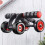 muscle wheel four wheels auto return silent roller knee mat black 3