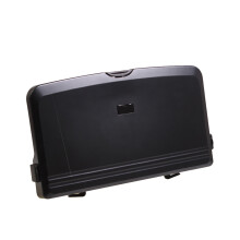 auto folding dining table car seat back tray with can holder black