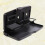 auto folding dining table car seat back tray with can holder black 4