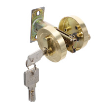 Single Cylinder Deadbolt Zinc Alloy Keyed Door Lock For Bedroom