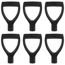 6 pcs d-shaped plastic replacement handles for digging rake