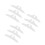 9 Pcs Folding Screen Support Stand Base Bracket for Room Divider 7