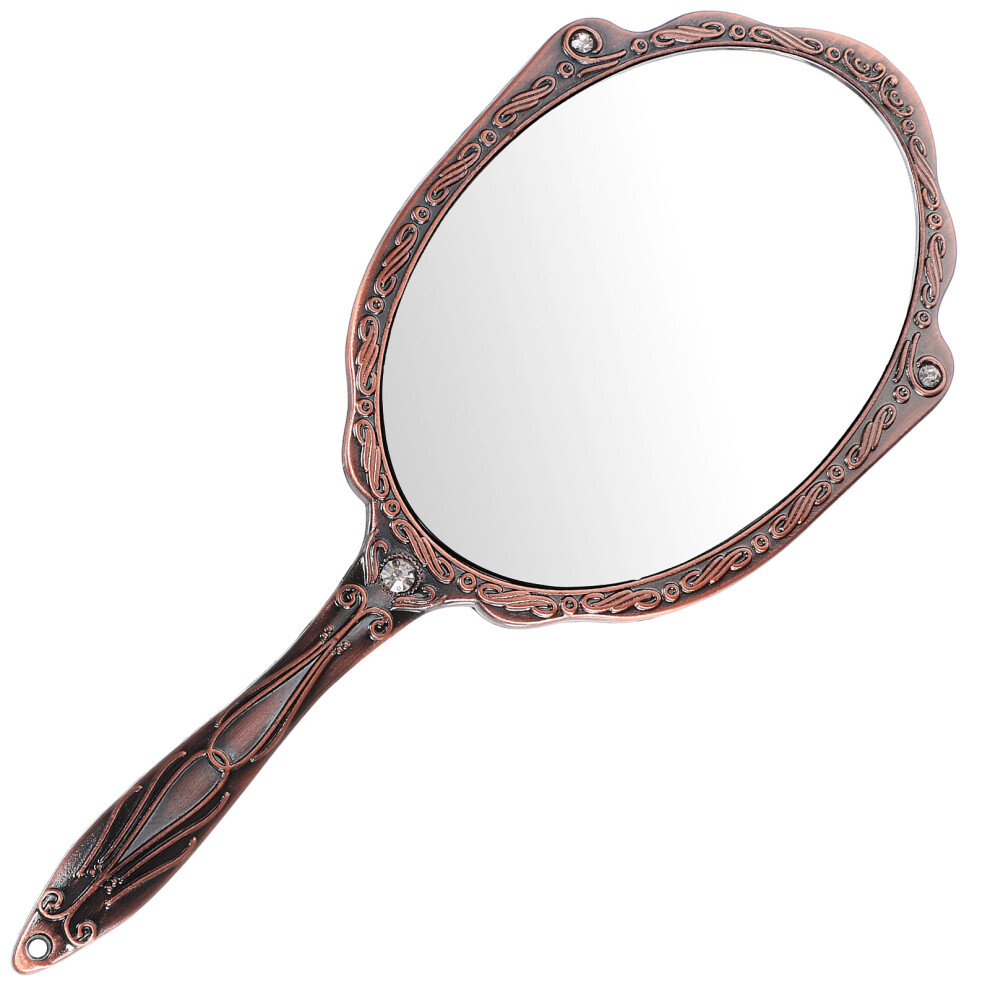 Inoomp Portable Handheld Mirror For Women, Vintage Style