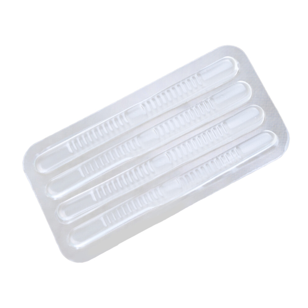 Inoomp 4Pcs Silicone Thin Adhesive Wave Heel Foot Stickers
