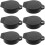 6Pcs Black Rainproof Plastic Cover For Cam Lock Key Panel 22X19 Mm 1
