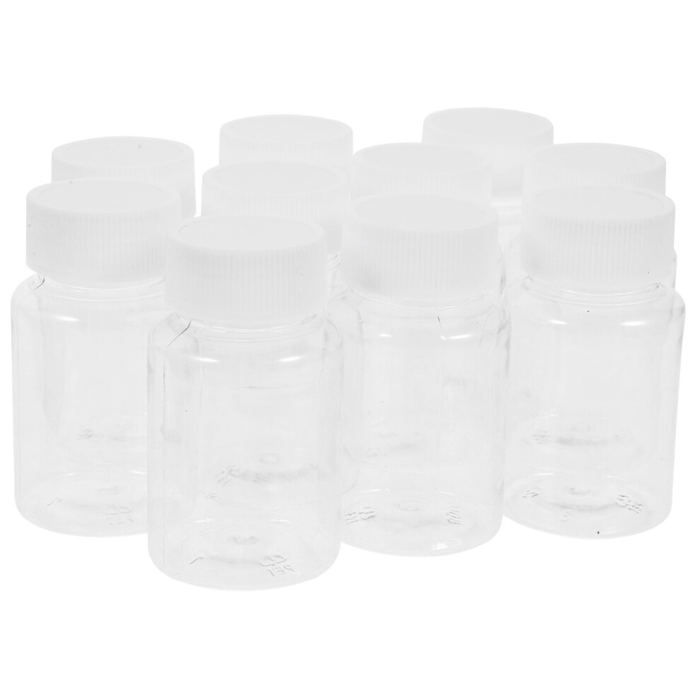 Inoomp 10Pcs 80Ml Pet Pill Container Bottles For Medicine Tablet Storage