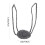 Hand Made Wool Nose Warmer Mask for Unisex, Grey, Breathable 2